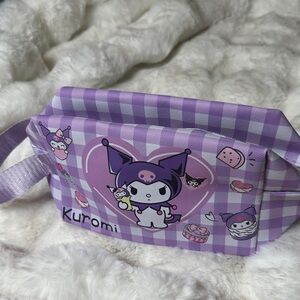 Kuromi Purple Checkered pouch
